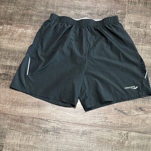 Saucony Men's Black Athletic Shorts